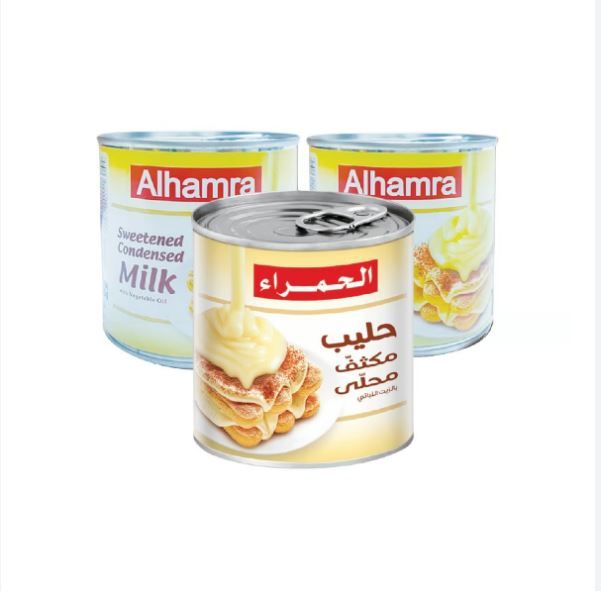 Alhamra Sweetened Condensed Milk With Vegetable Oil, 370g