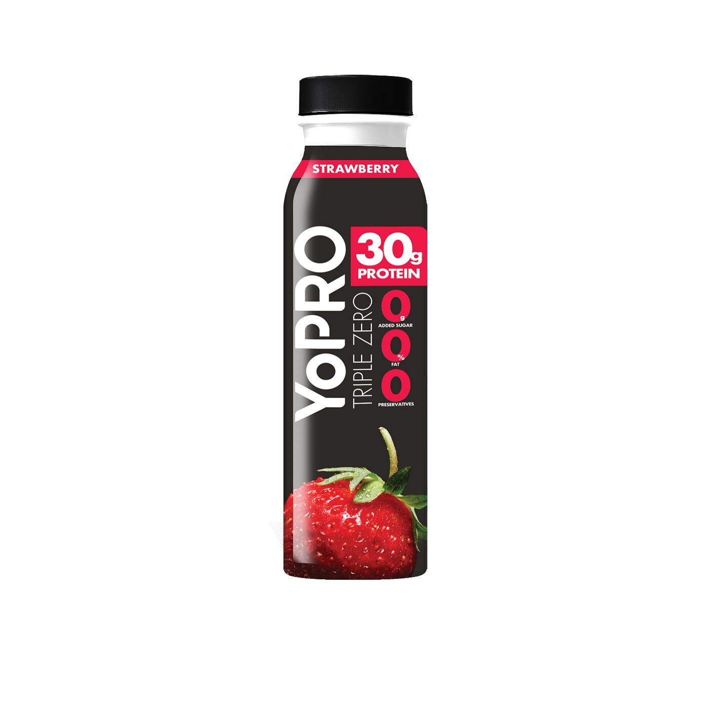 YoPro Triple Zero Fresh Strawberry Flavored Milk, 300ml