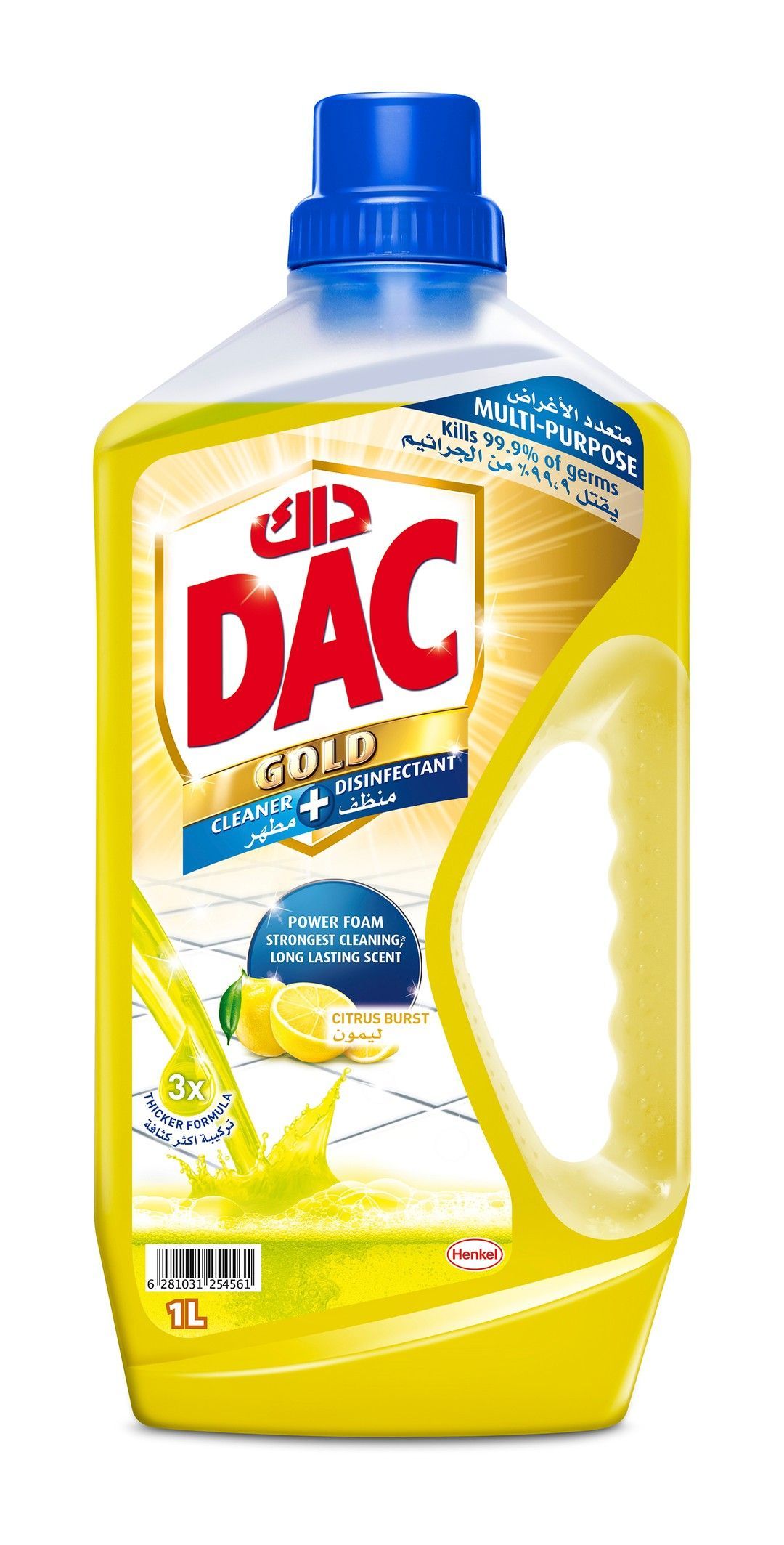 Dac Gold Multipurpose Cleaner & Disinfectant Citrus Scent, 1L