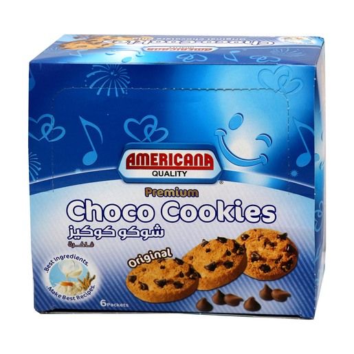 Americana Original Choco Cookies, 6x45g