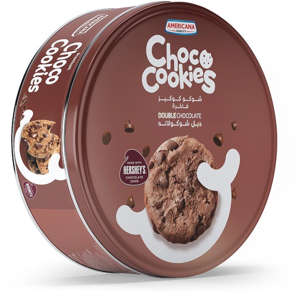 Americana & Hershey's Double Chocolate Chip Cookies Tin, 504g