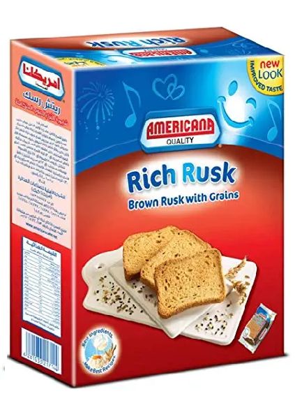 Americana Rich Brown Rusk with Grains, 385g