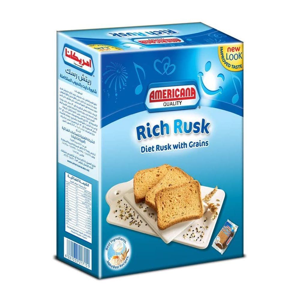 Americana Rich Diet Rusk with Grain, 385g