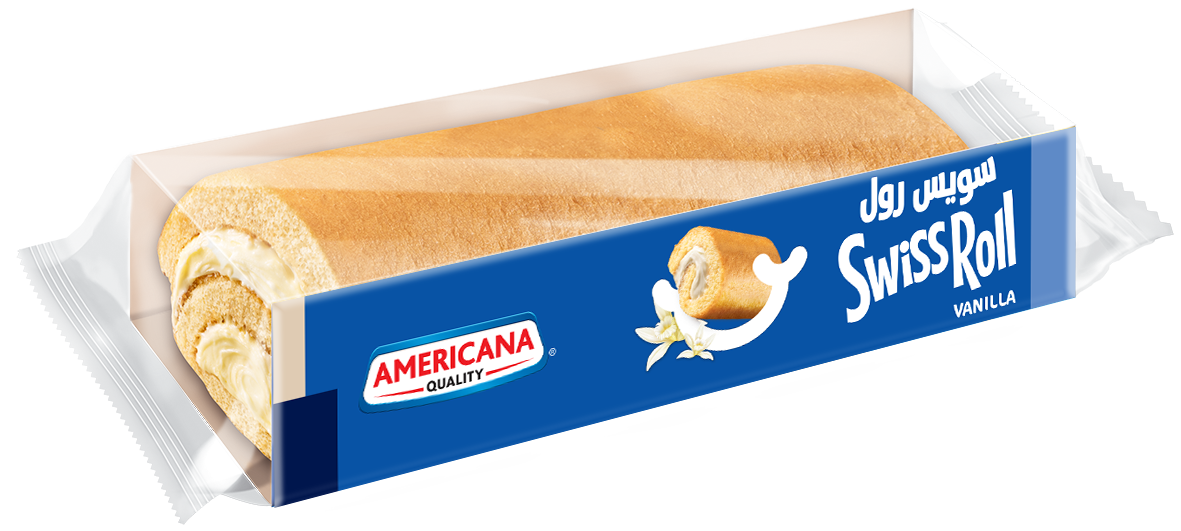 Americana Vanilla Jumbo Swiss Cake Roll, 110g