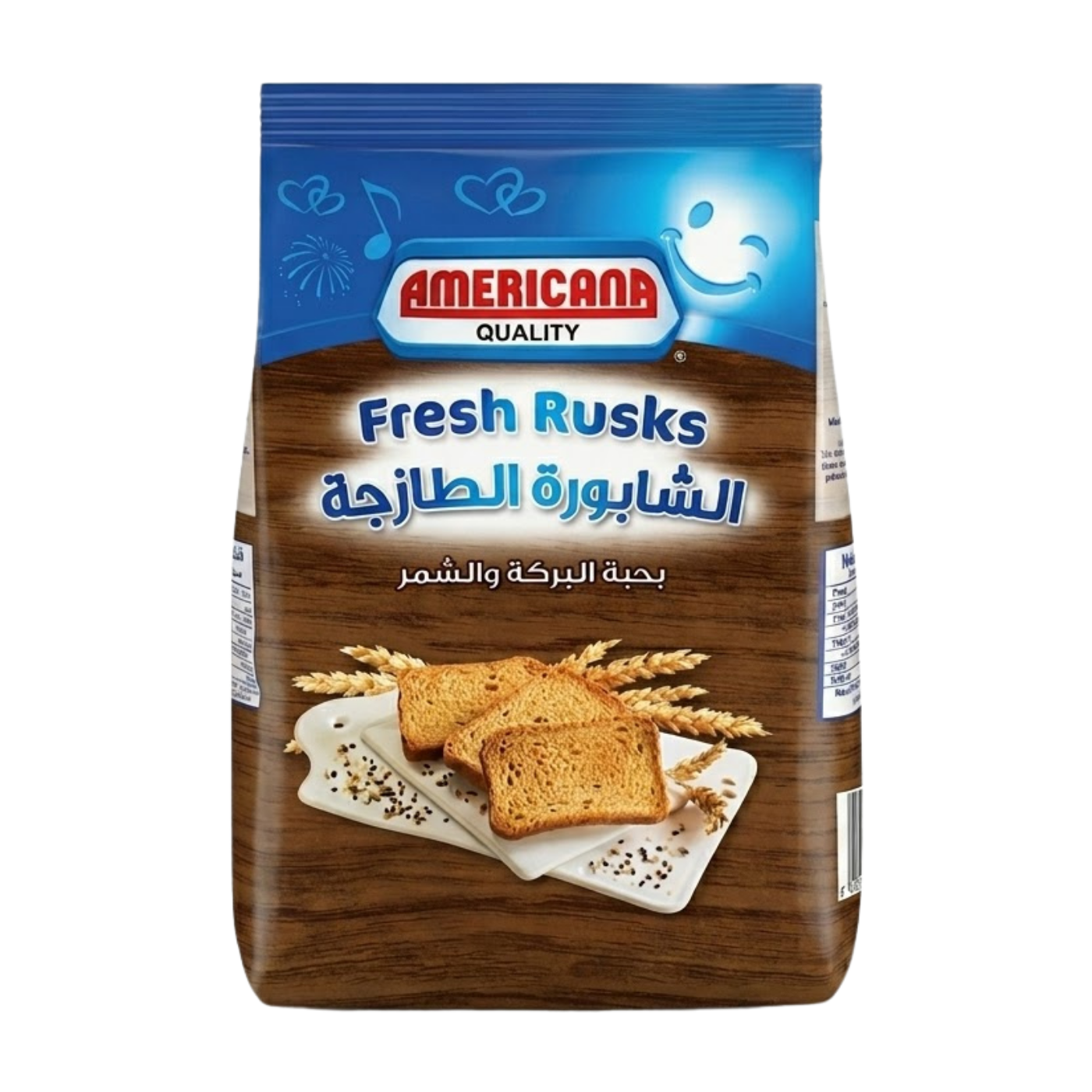 Americana Black Seed & Fennel Rusks Brown Bag, 375g