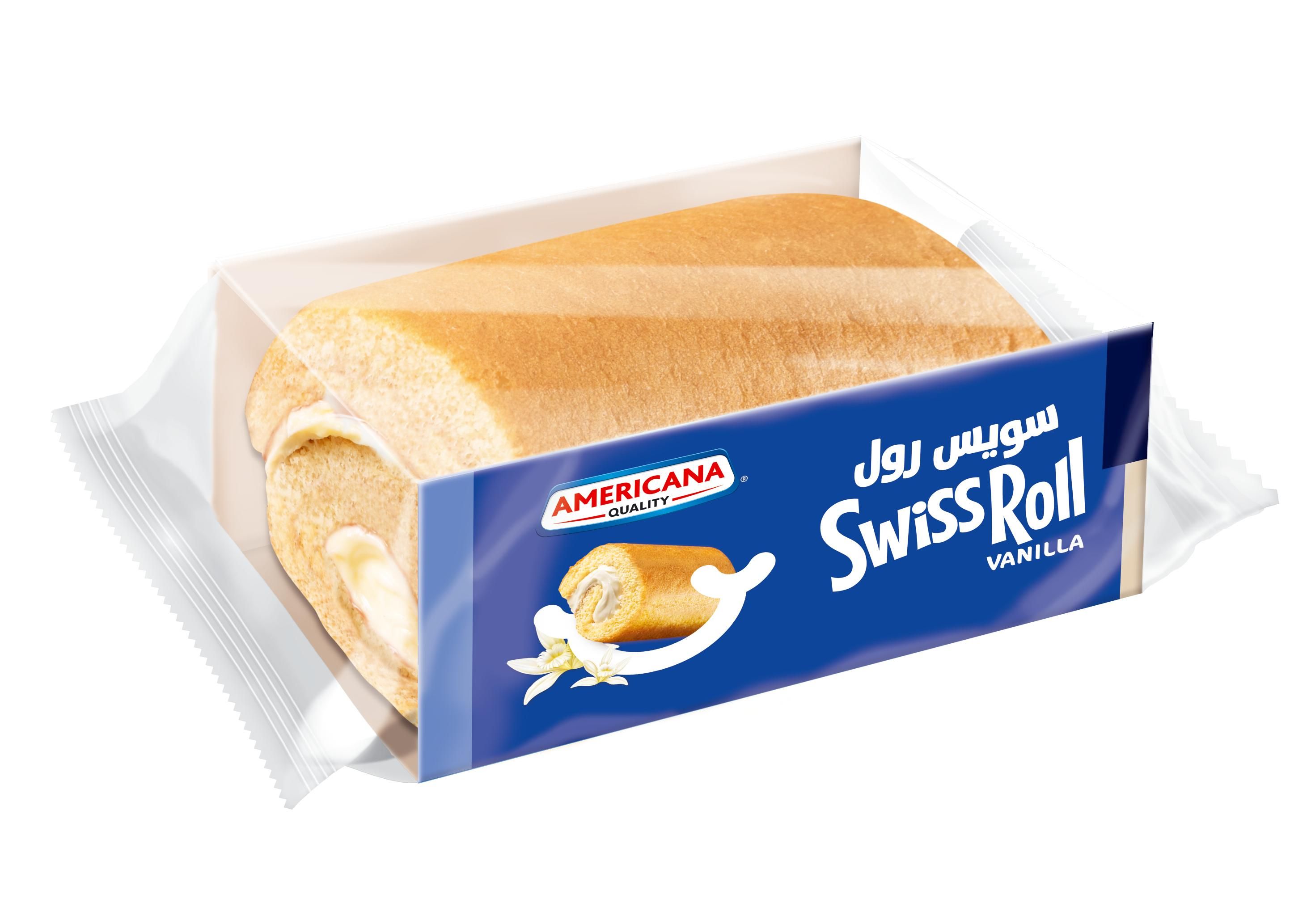 Americana Half Swiss Roll - Vanilla 55g