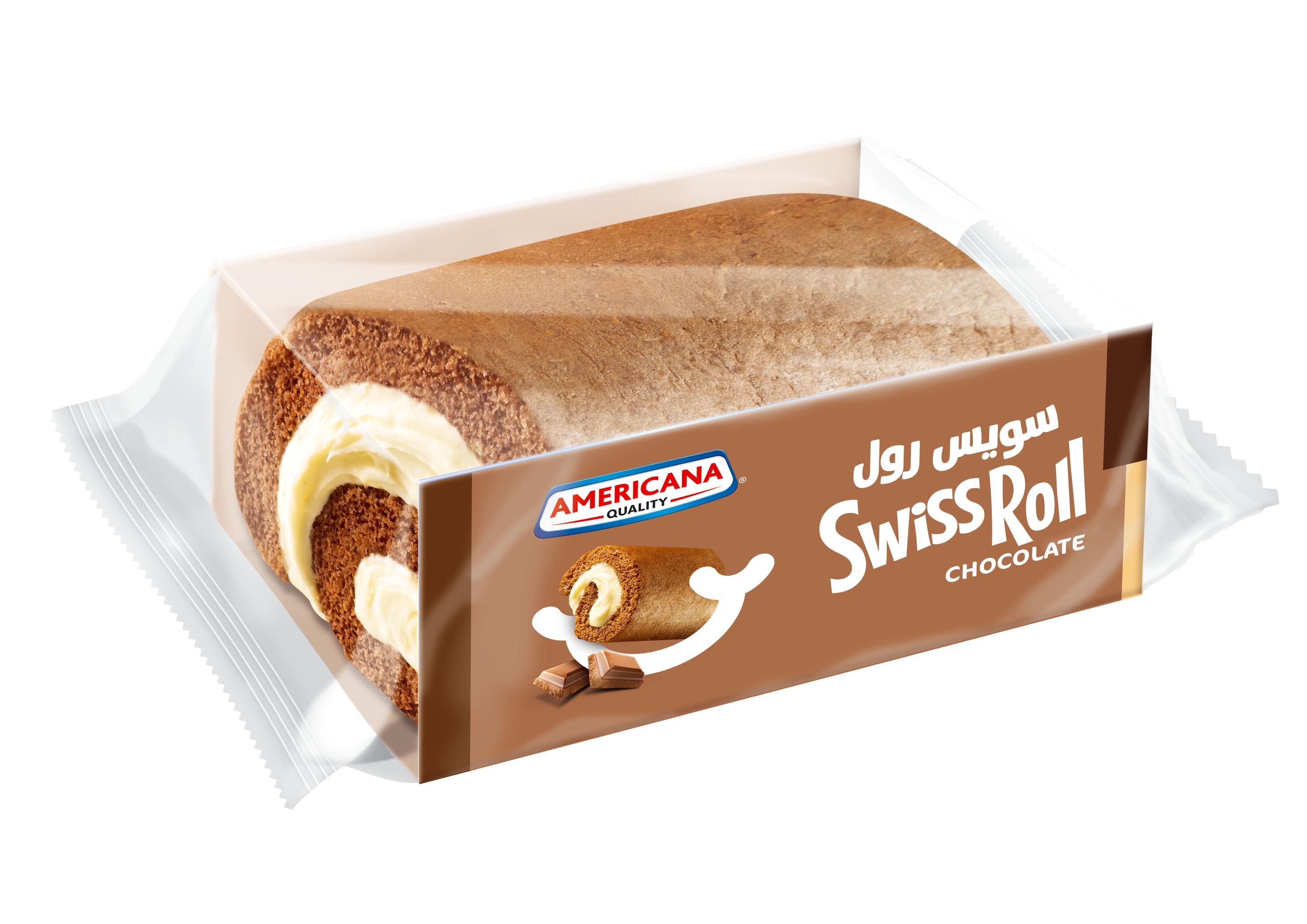 Americana Quality Chocolate Swiss Roll, 55g