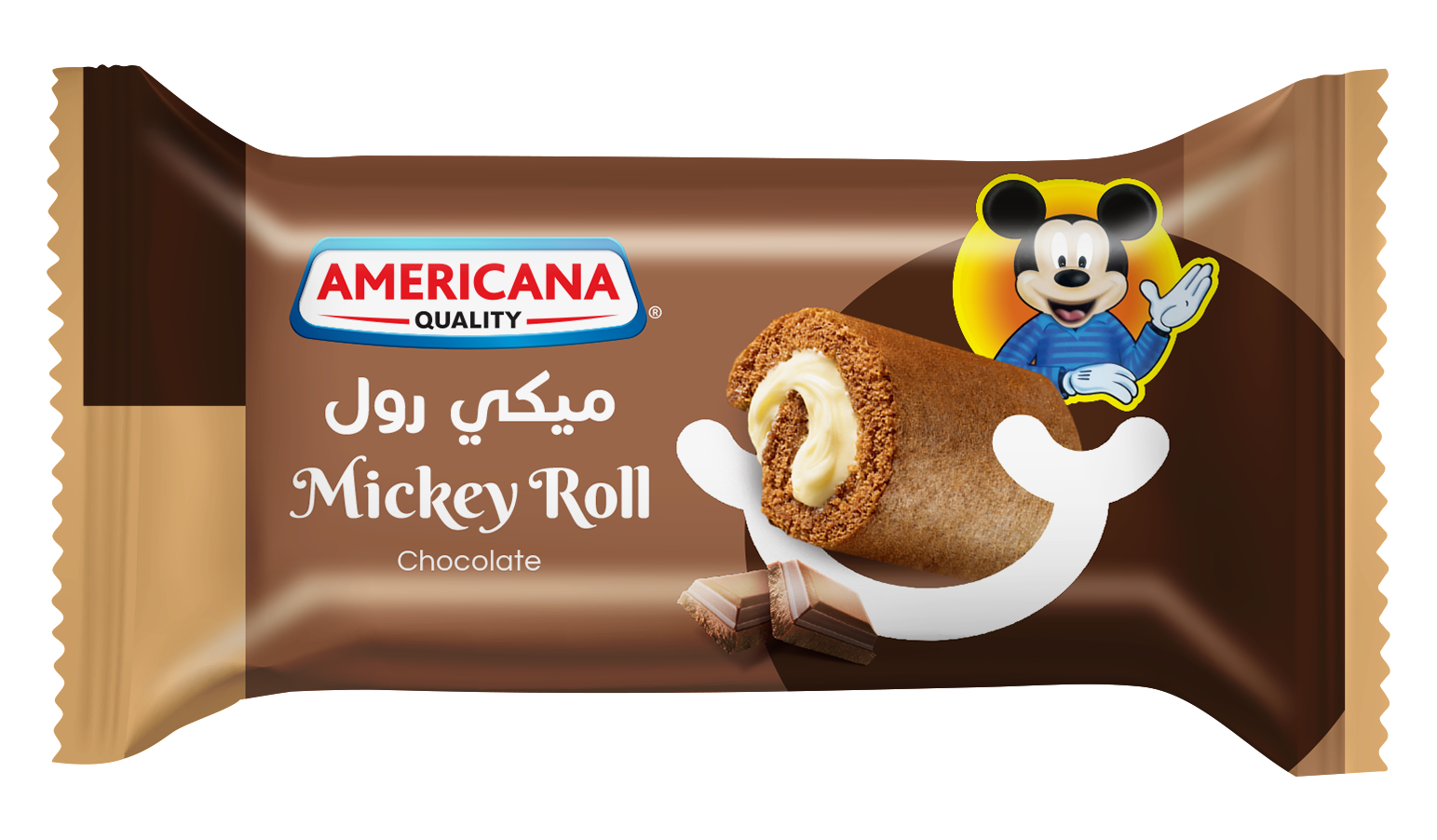 Americana Micky Rolls Chocolate, 25g
