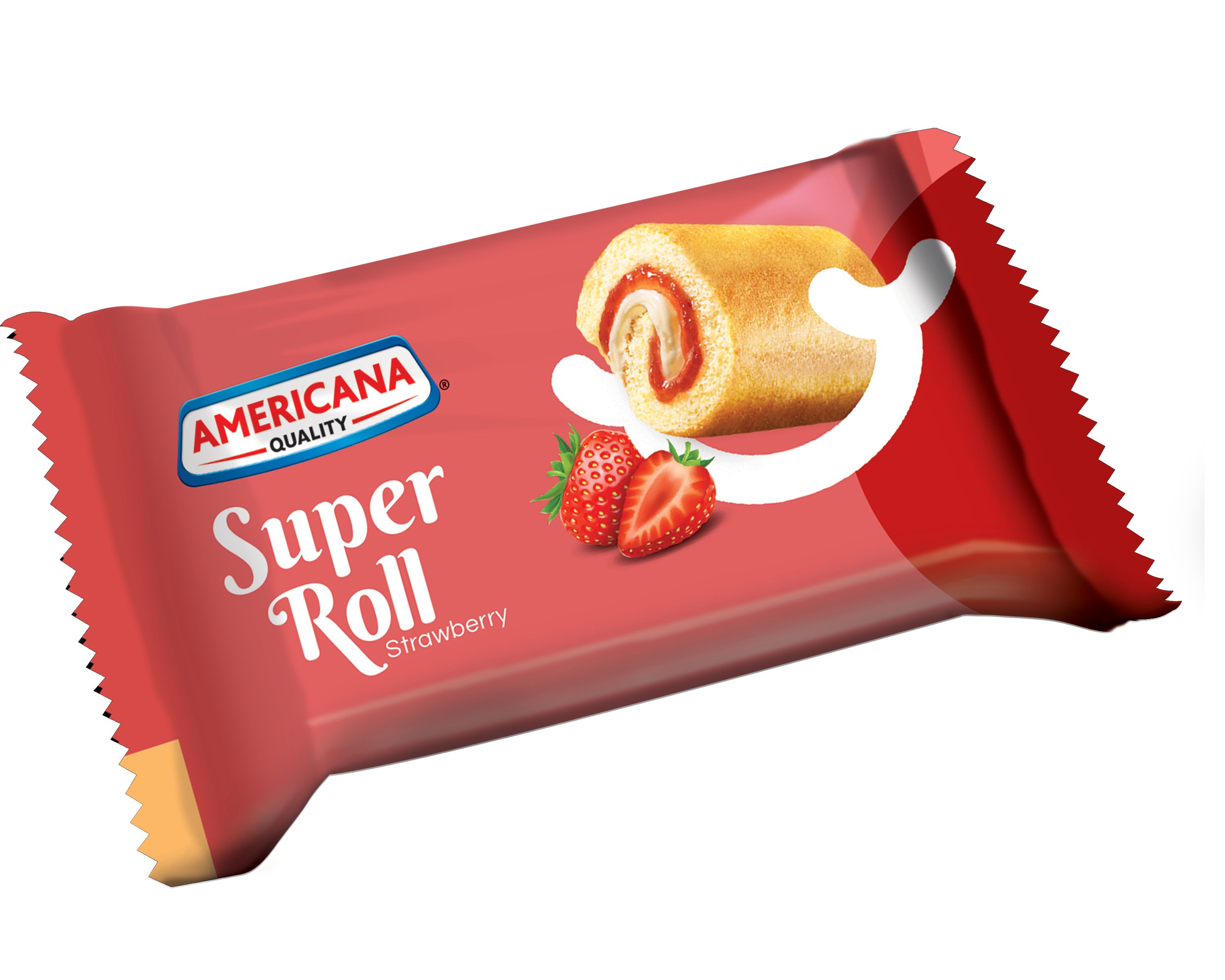 Americana Strawberry Cake Super Roll, 60g