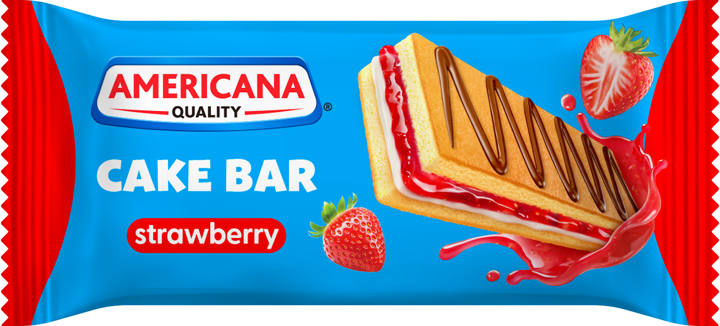 Americana Cake Bar Strawberry, 20g