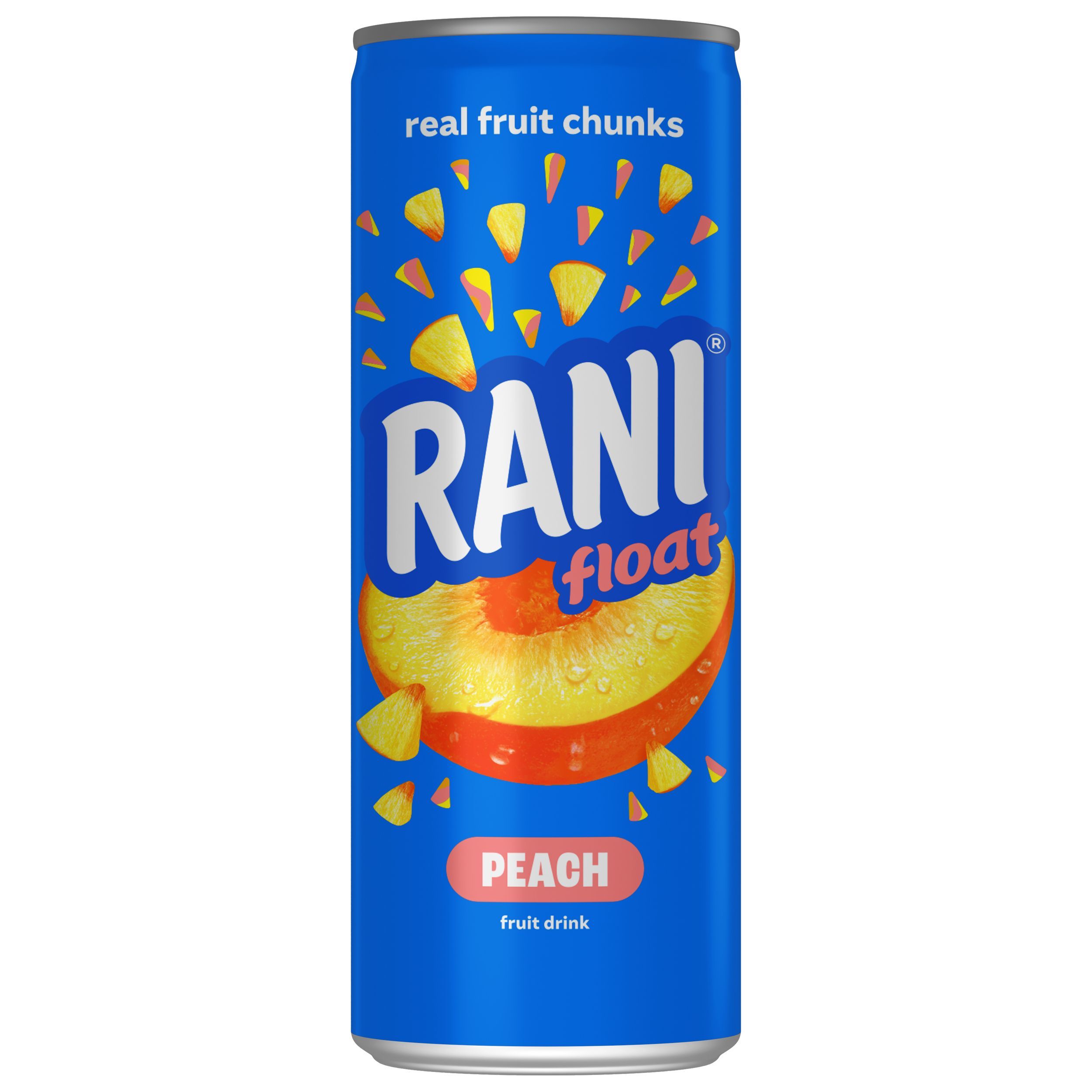 Rani Float Peach Fruit Drink Can, 240ml