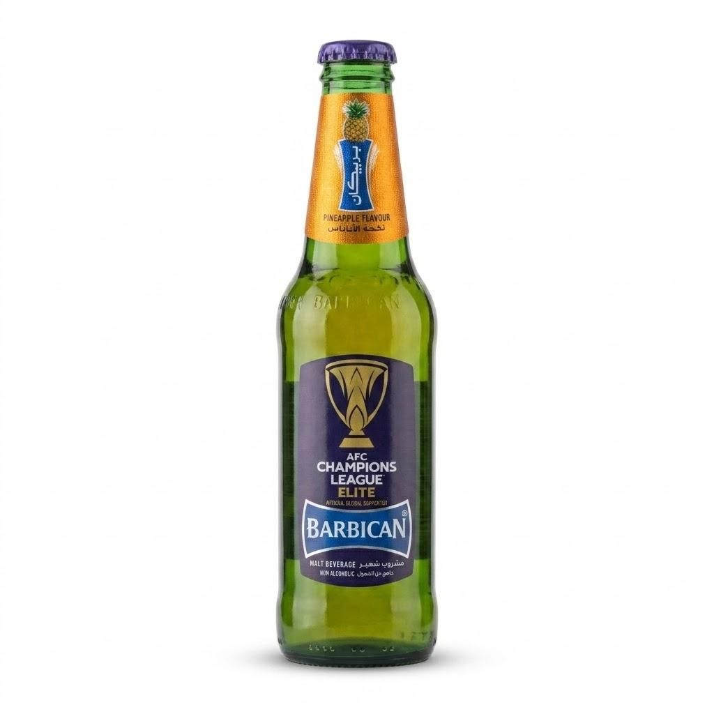 Barbican Pineapple Flavoured Non Alcoholic Malt Glass Bottle, 330ml