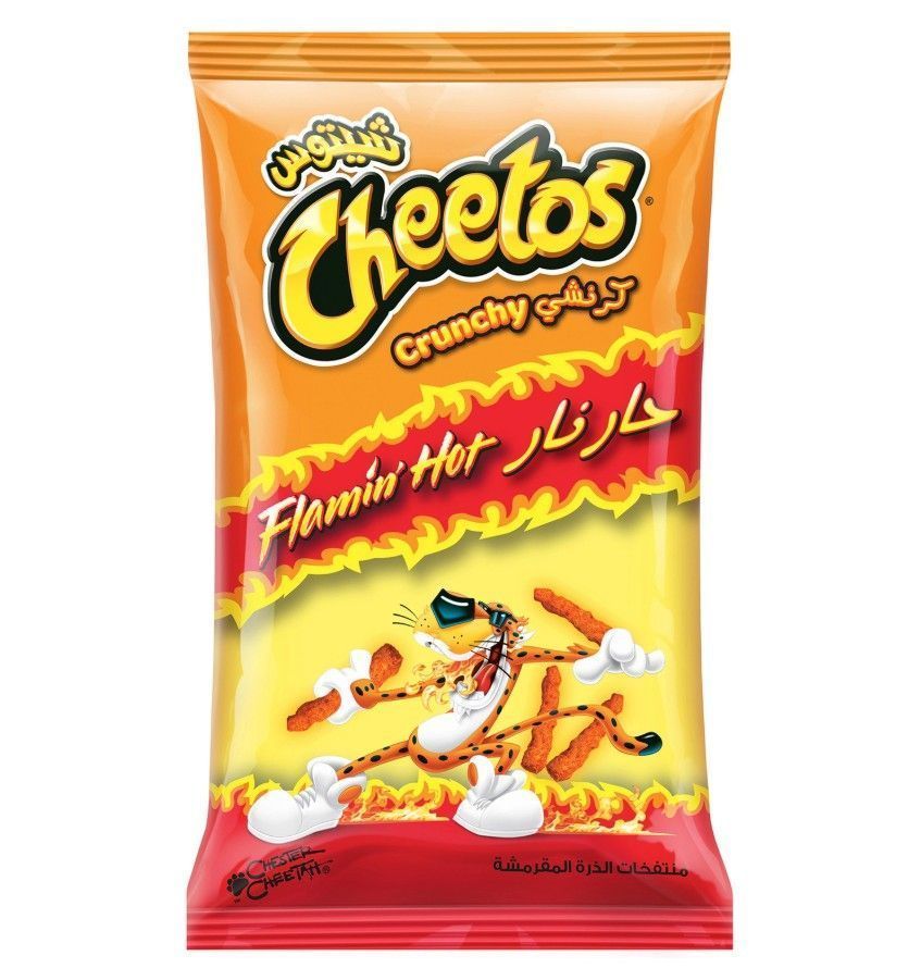 Cheetos Crunchy Flamin Hot Chips, 190g