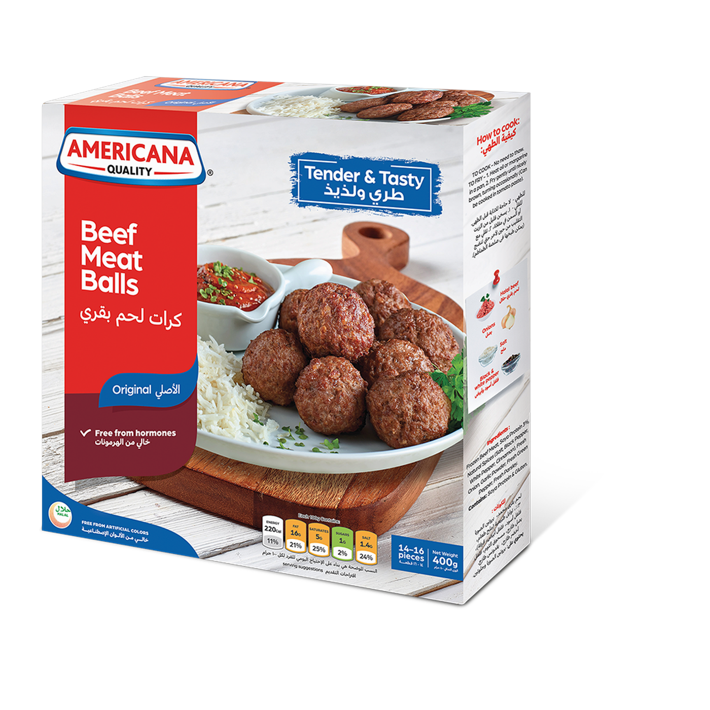 Americana Beef Meatball Packet, 400g