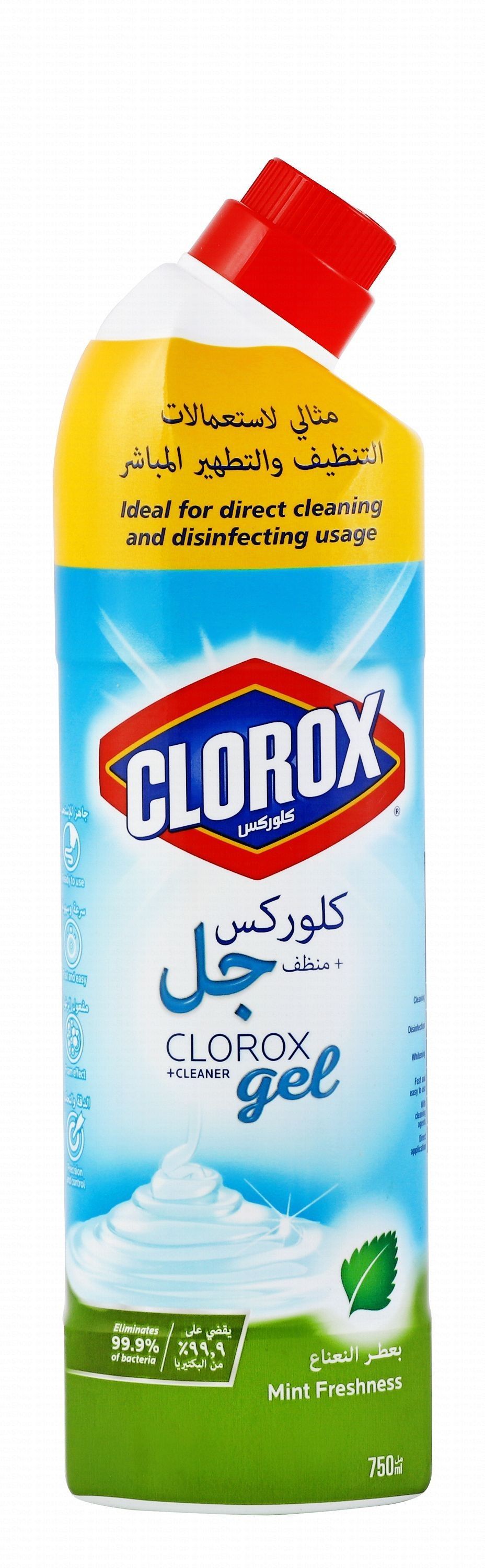 Clorox Thick Bleach Multi-Cleaner Gel Mint Freshness Scent, 750ml