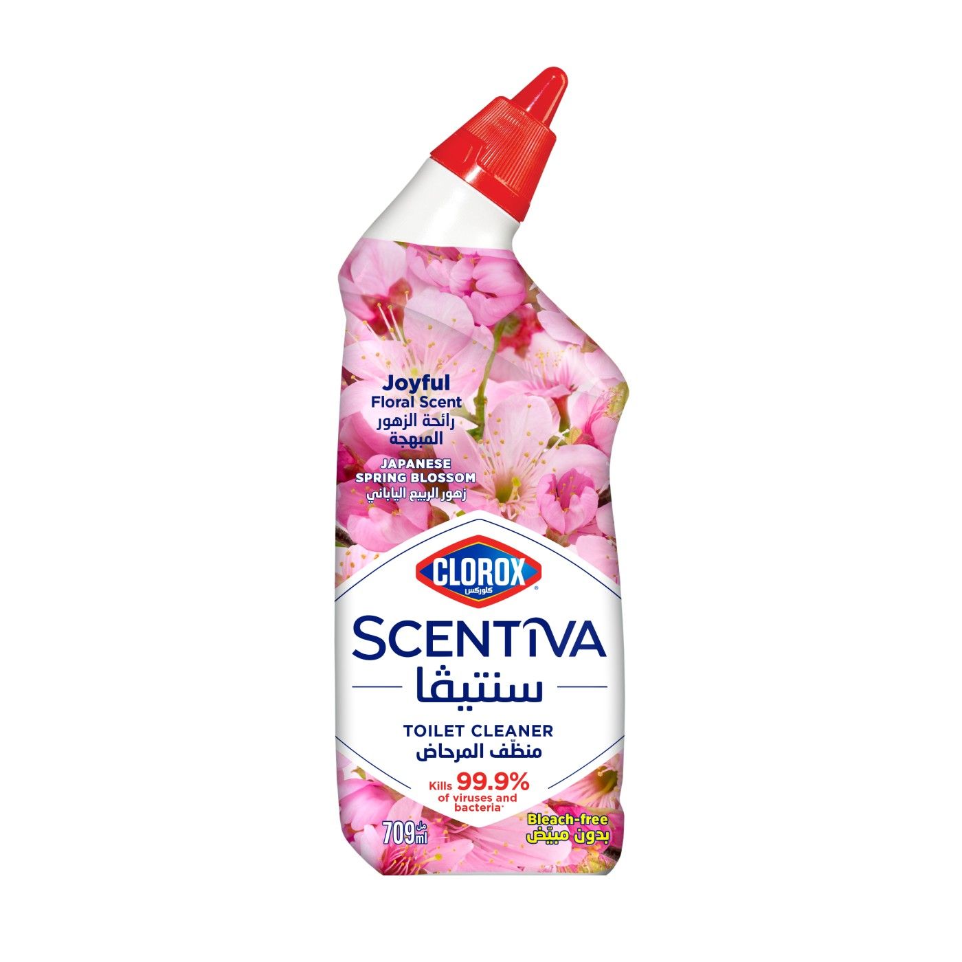 Clorox Scentiva Toilet Cleaner Japanese Spring Blossom, 709ml