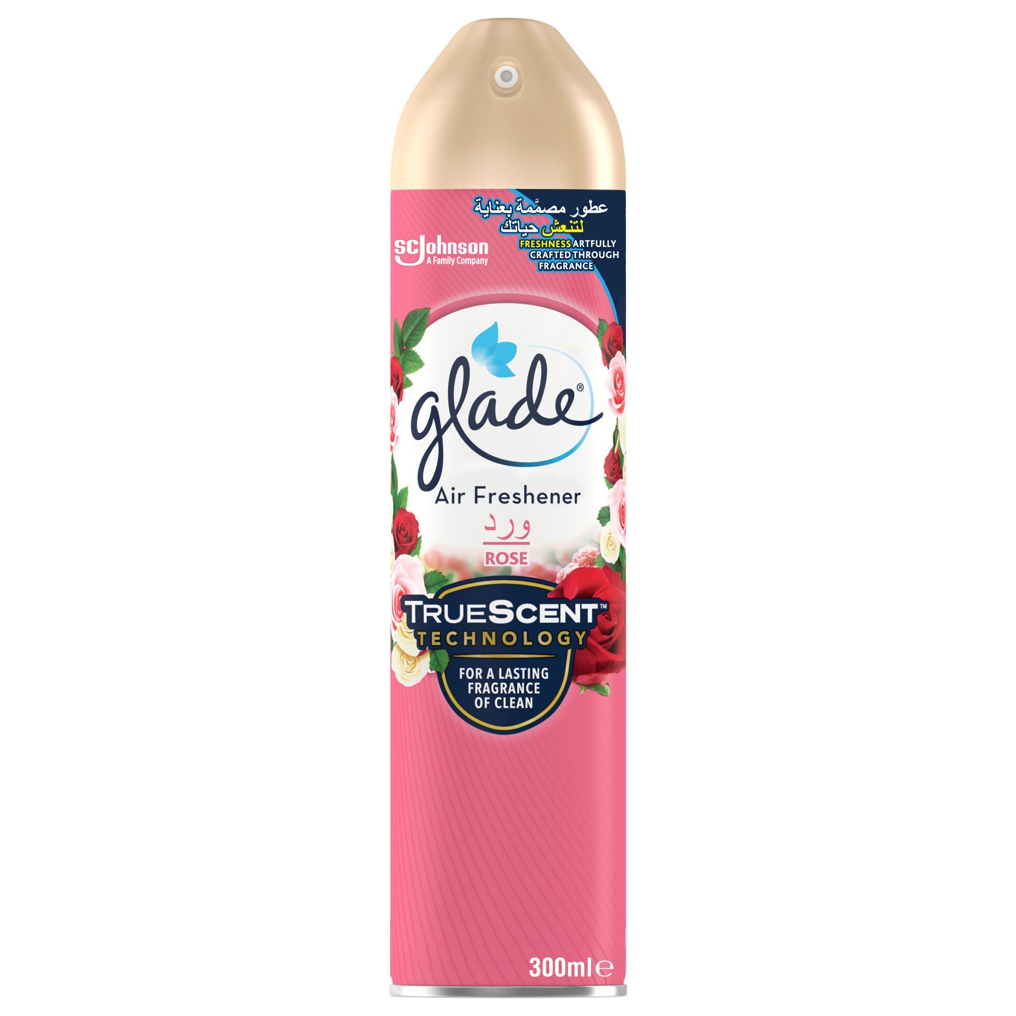 Glade Aerosol Rose Air Freshener Spray, 300ml