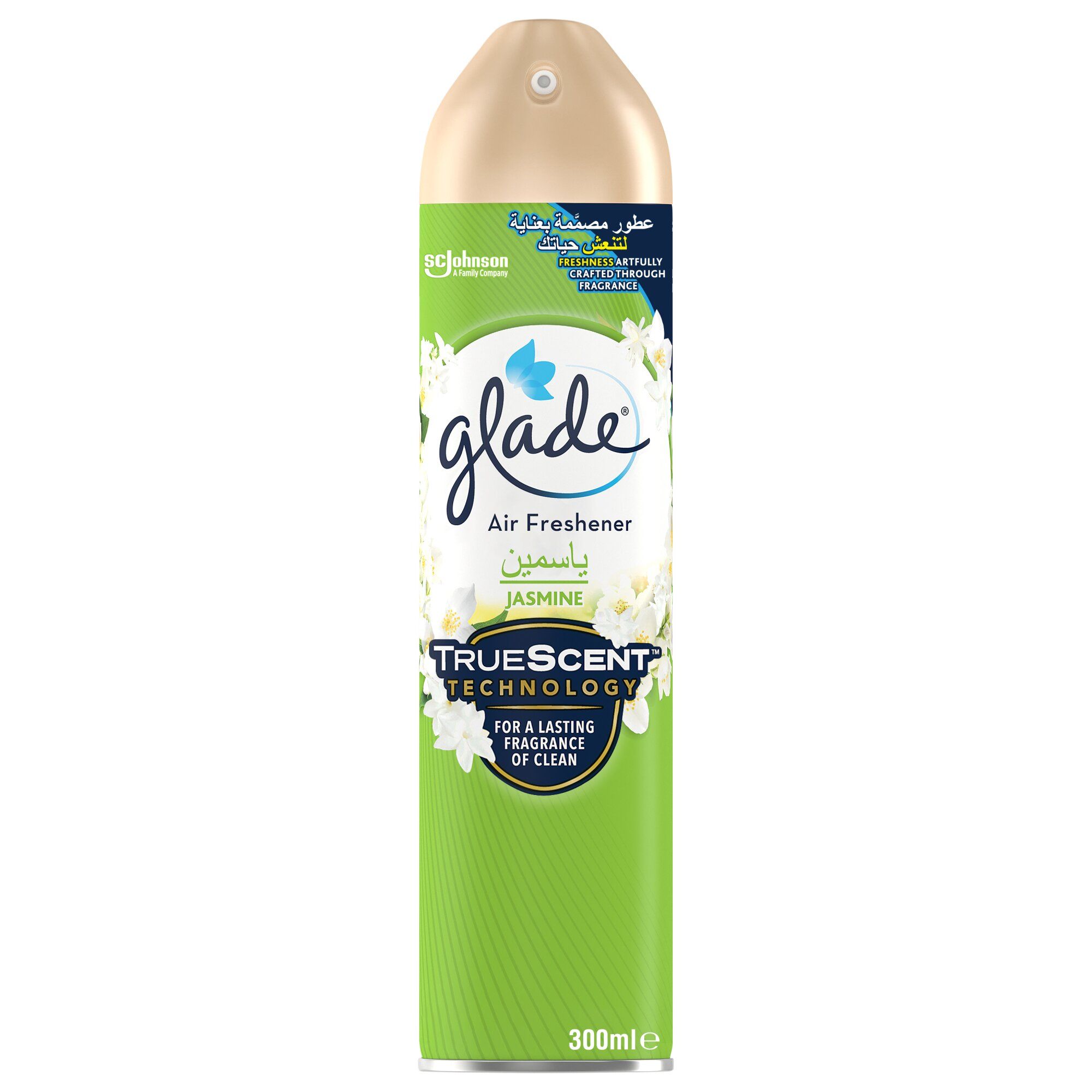 Glade Aerosol Jasmine Air Freshener Spray, 300ml
