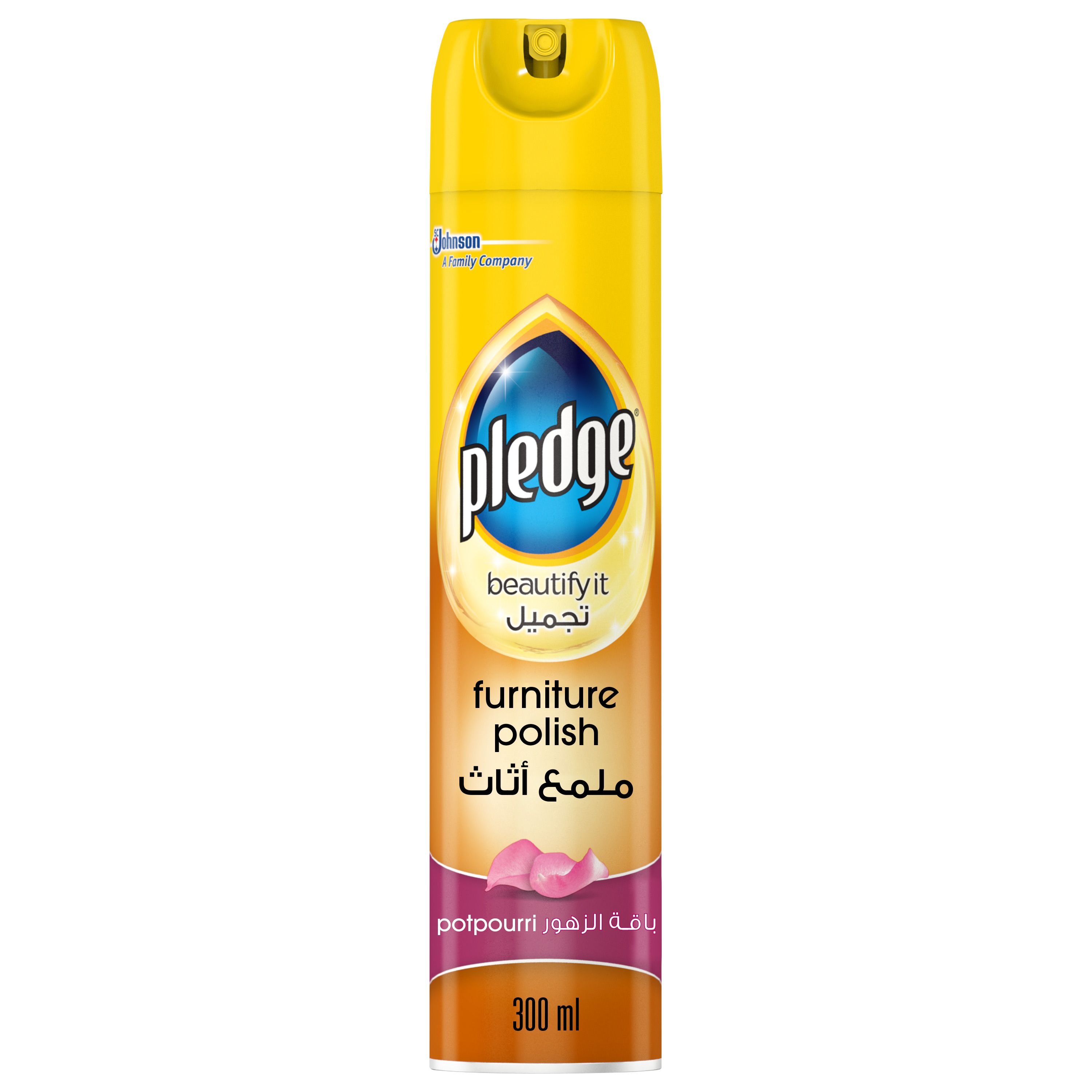 Pledge Beautify It Furniture Polish Spray, Potpourri Scent, 300ml