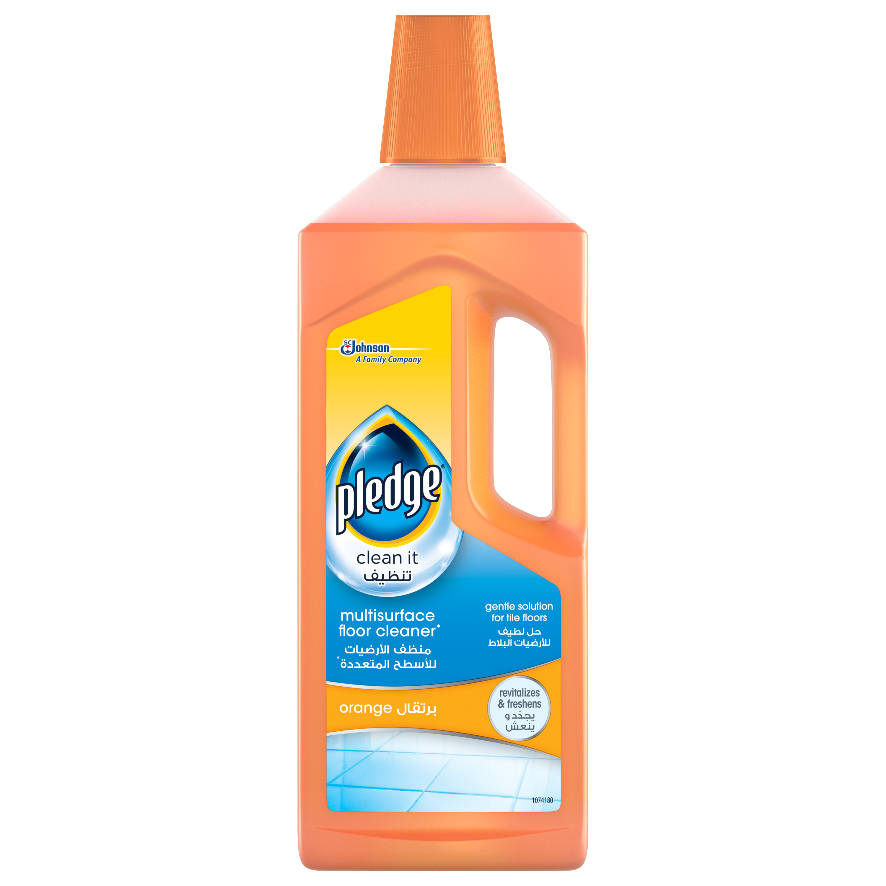 Pledge Orange Multisurface Floor Liquid Cleaner, 750ml
