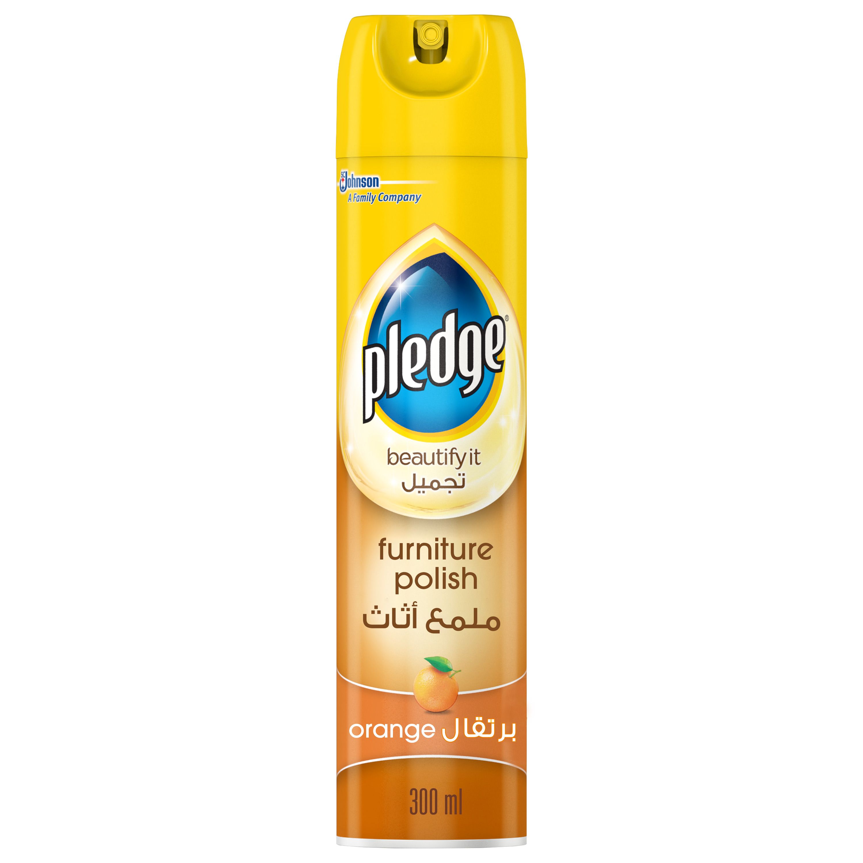 Pledge Furniture Polish Spray Orange, 300ml