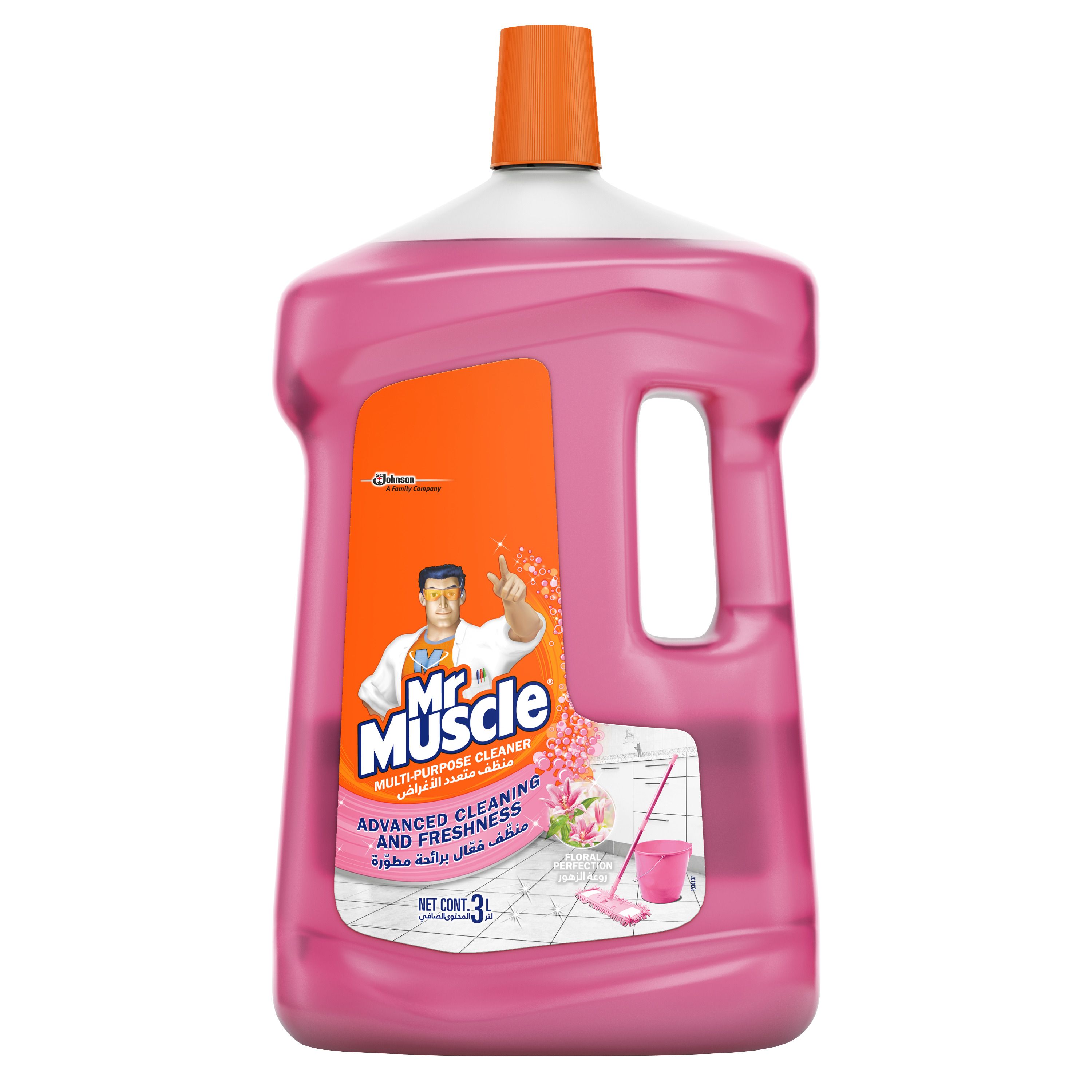 Mr. Muscle Floral Multi-Purpose Floor Cleaner, 3L