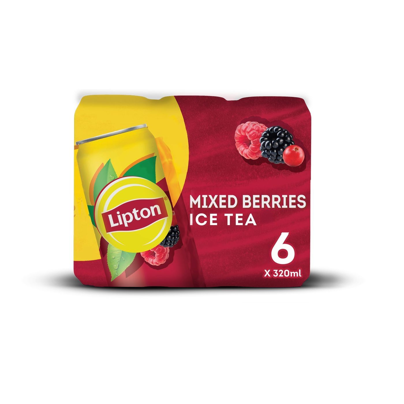 Lipton Ice Tea Red Fruits Can, 6x320ml