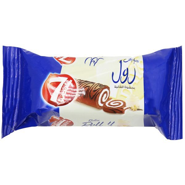 7Days Vanilla Mini Swiss Roll, 20g