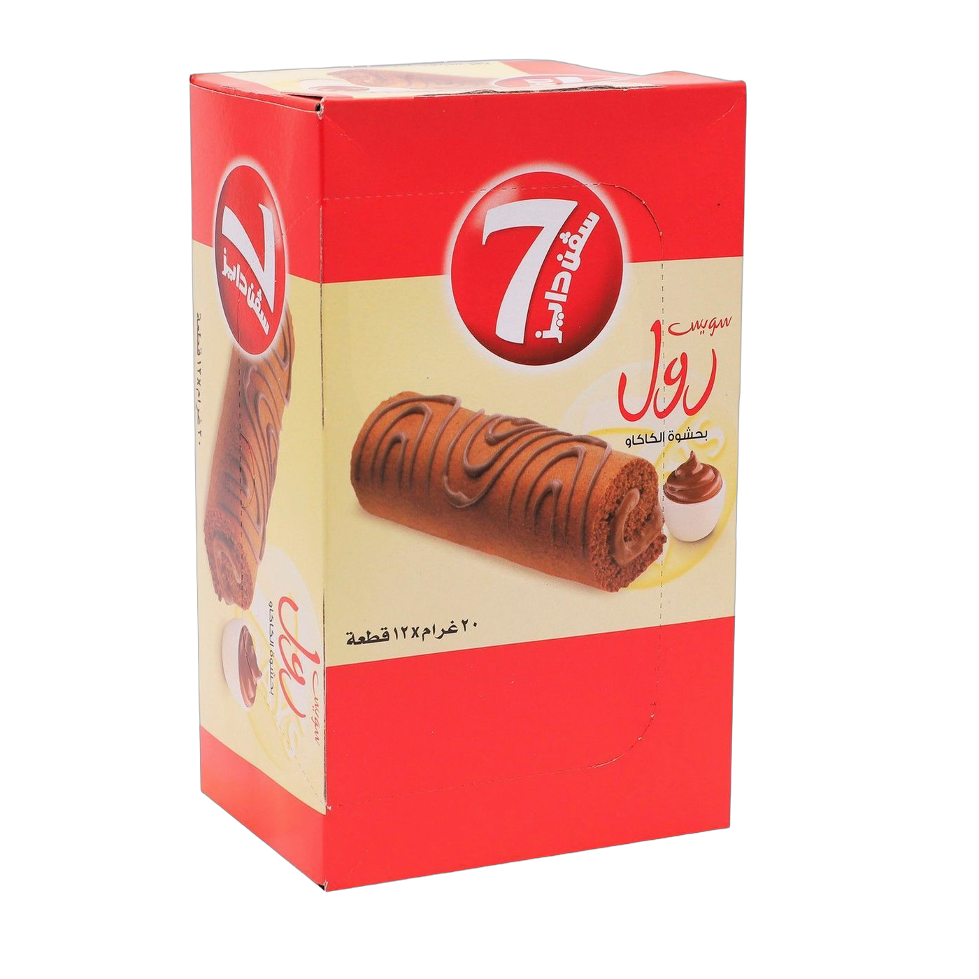 7 Days Mini Swiss Roll Filled with Cocoa Cream, 12x20g