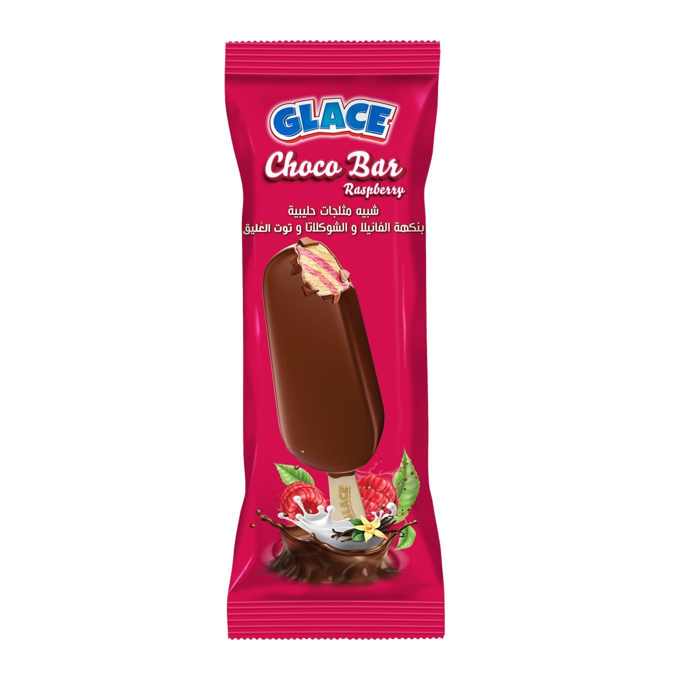 Glace Raspberry Choco Bar Ice Cream, 60ml