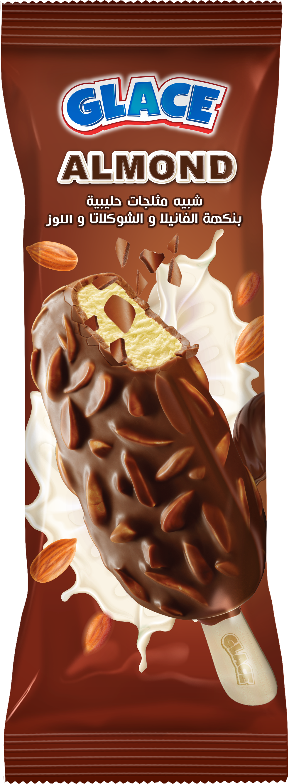 Glace Almond Stick Ice Cream, 60ml