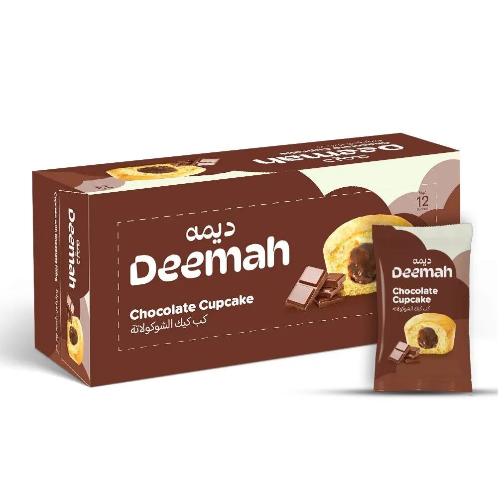 Deemah Chocolate Cream Cup Cake, 12x27g