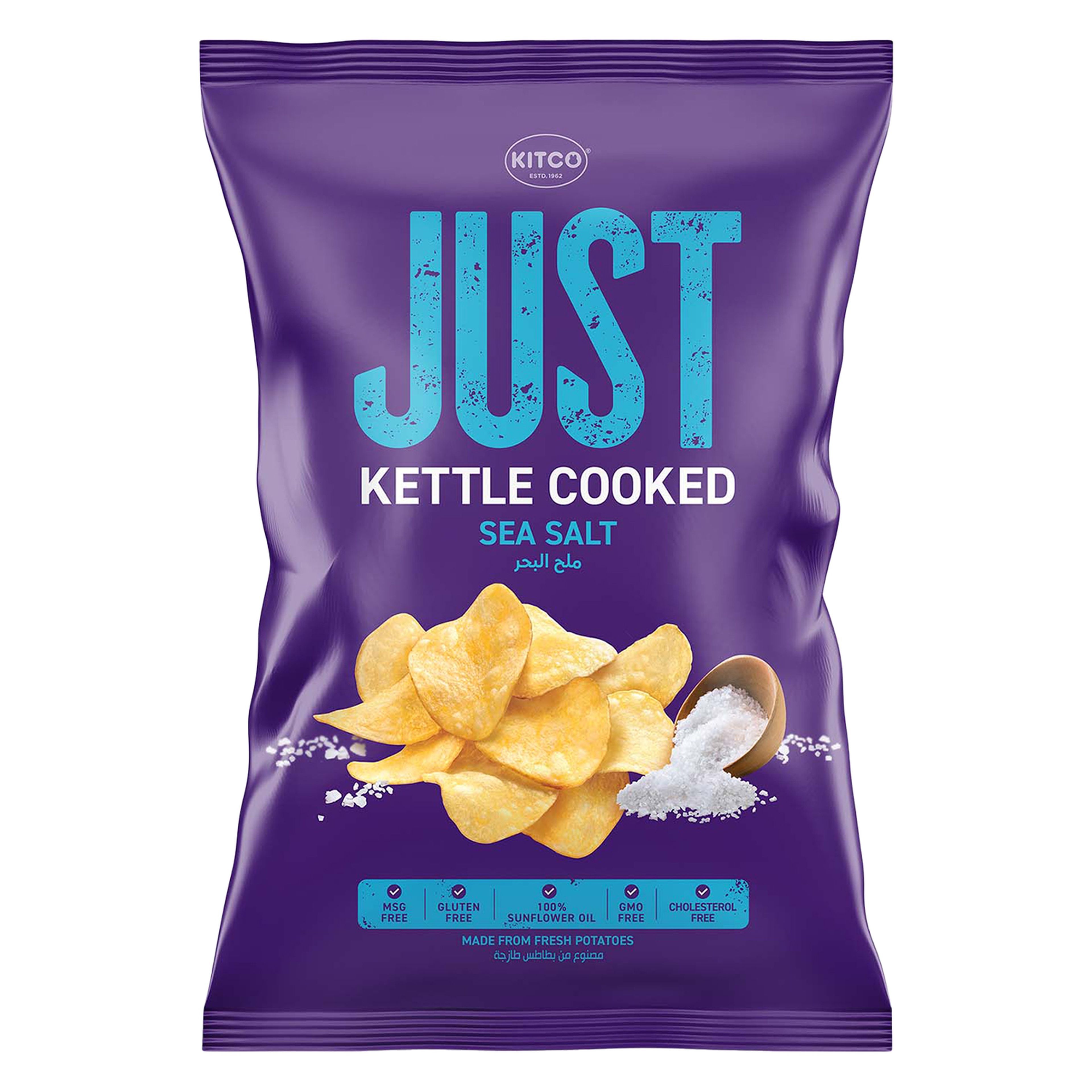Kitco JUST Sea Salt Kettle Cooked Chips, 150g