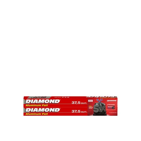 Diamond Heavy Duty Aluminium Foil, 37.5sq.ft, Pack of 2