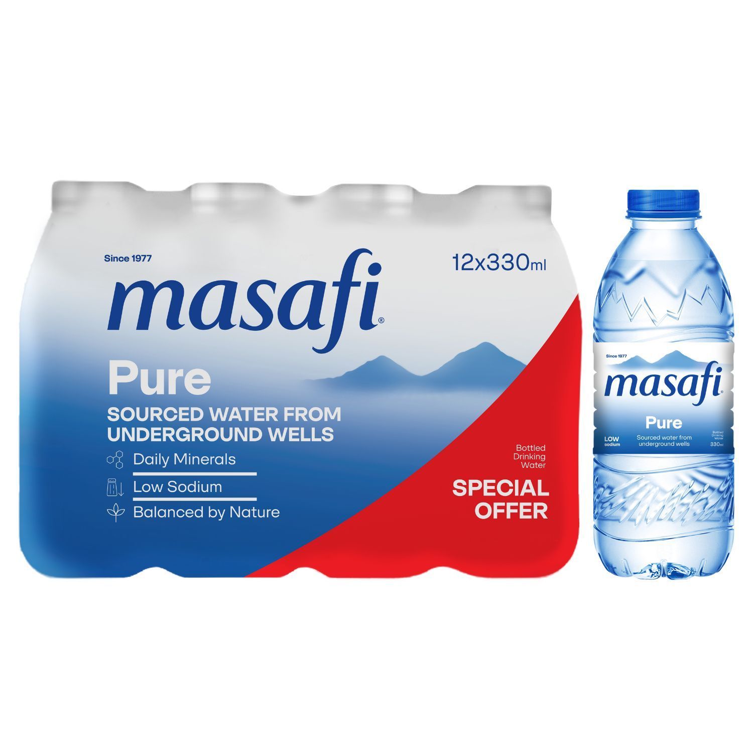 Masafi Mineral Water 12X330Ml (Promo)