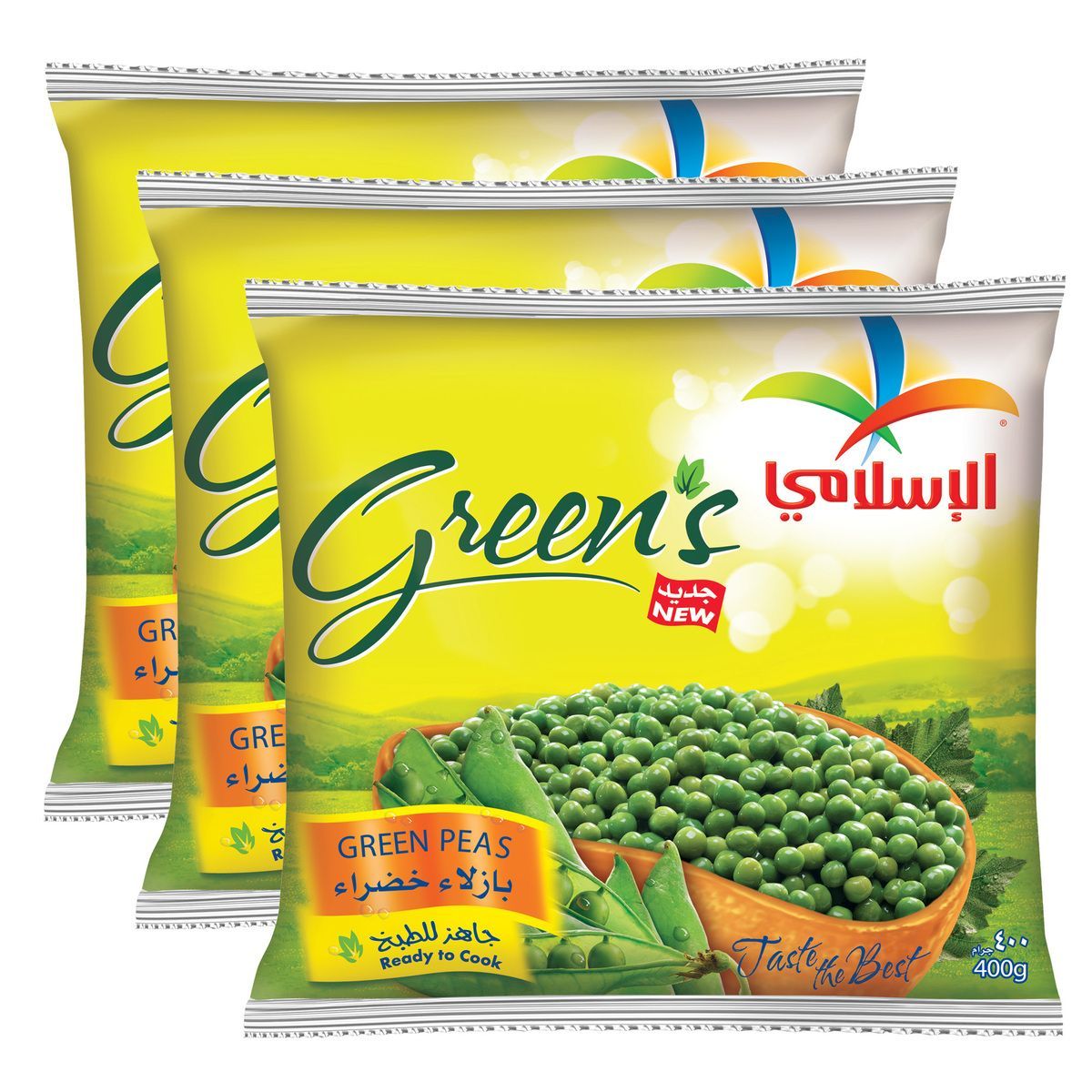 Al Islami Green Peas, 3X400G