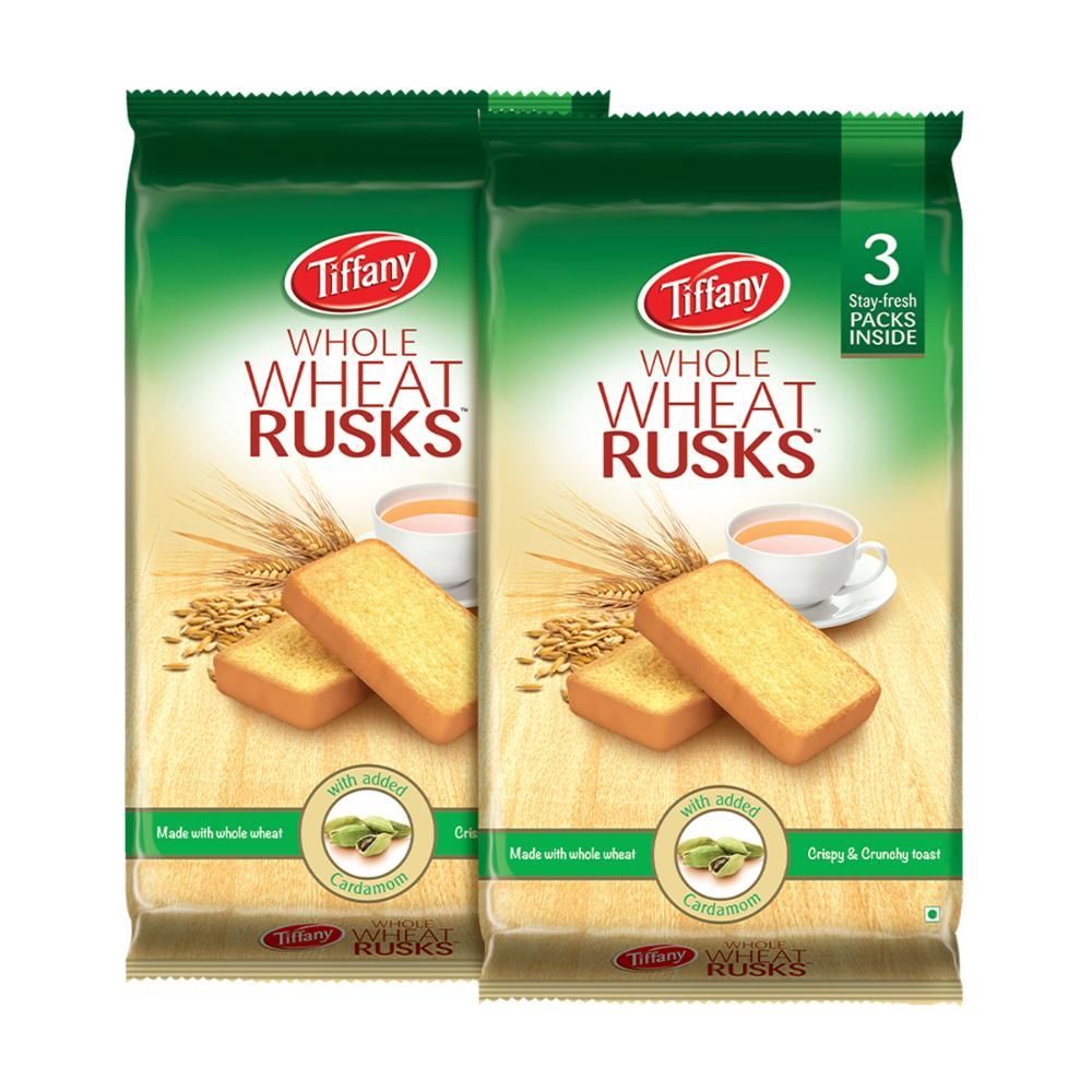 Tiffany Wholewheat Rusks with Cardamom, 2x280g
