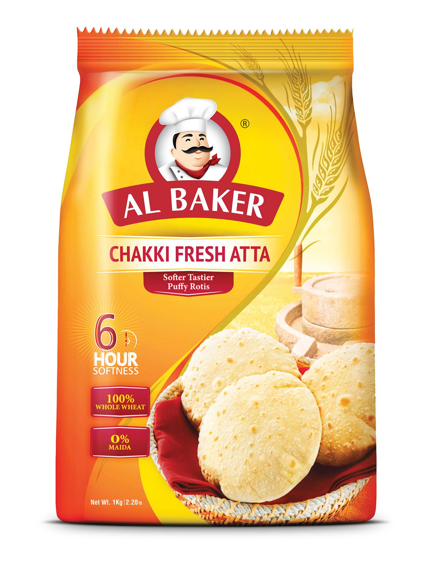 Al Baker Chakki Fresh Atta Flour, 1kg