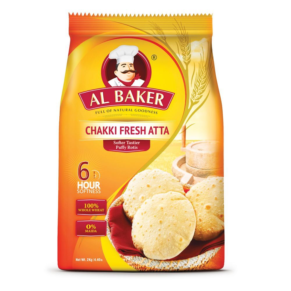 Al Baker Chakki Fresh Atta Flour, 2kg