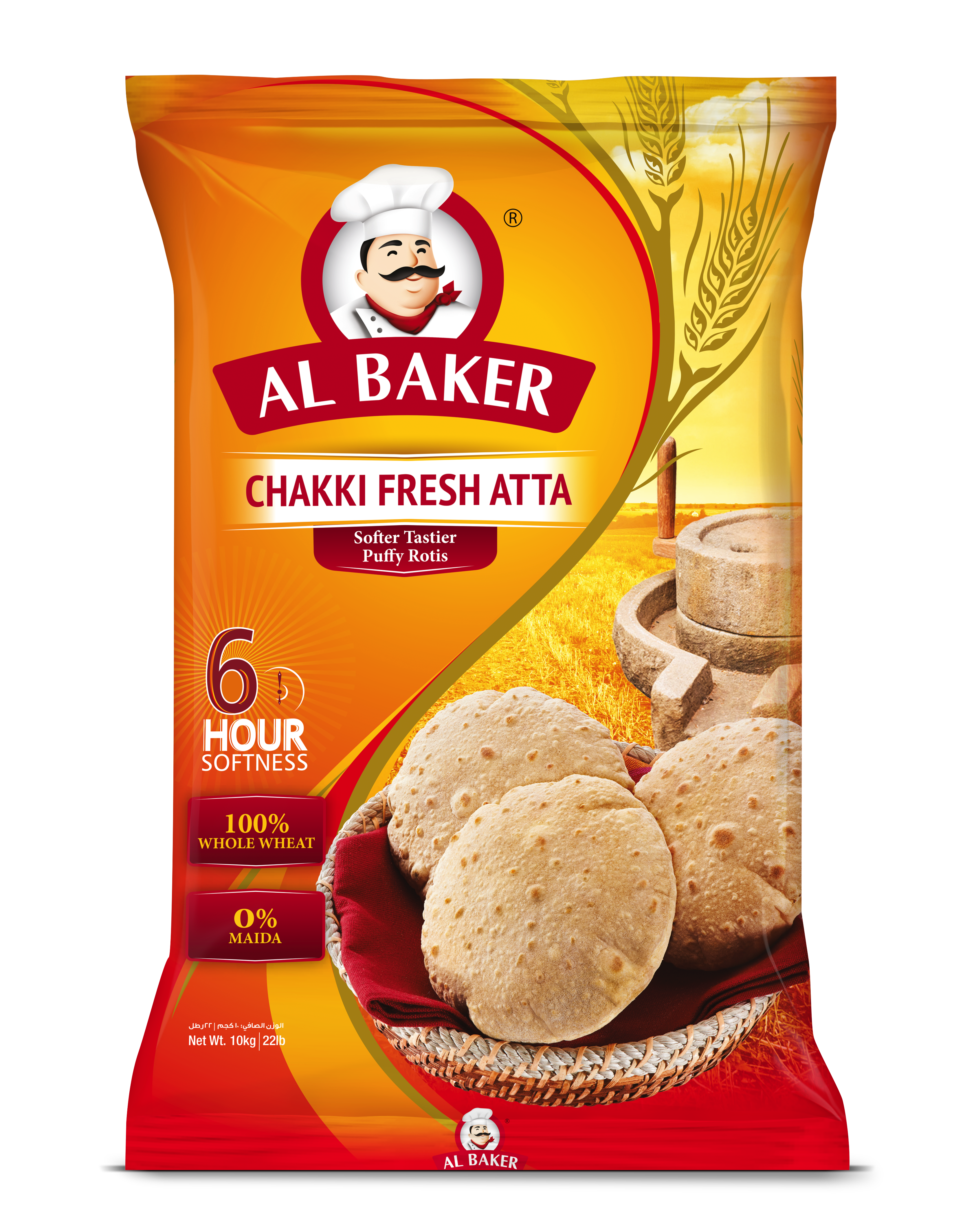 Al Baker Chakki Fresh Atta Flour, 10kg