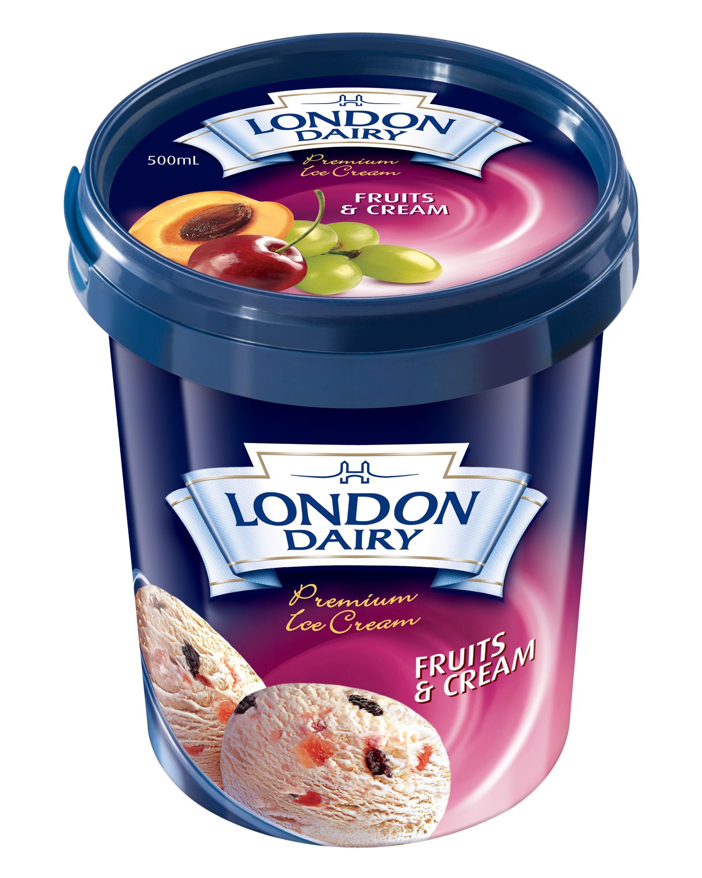 London Dairy  Fruit & Cream Ice Cream 500 ml