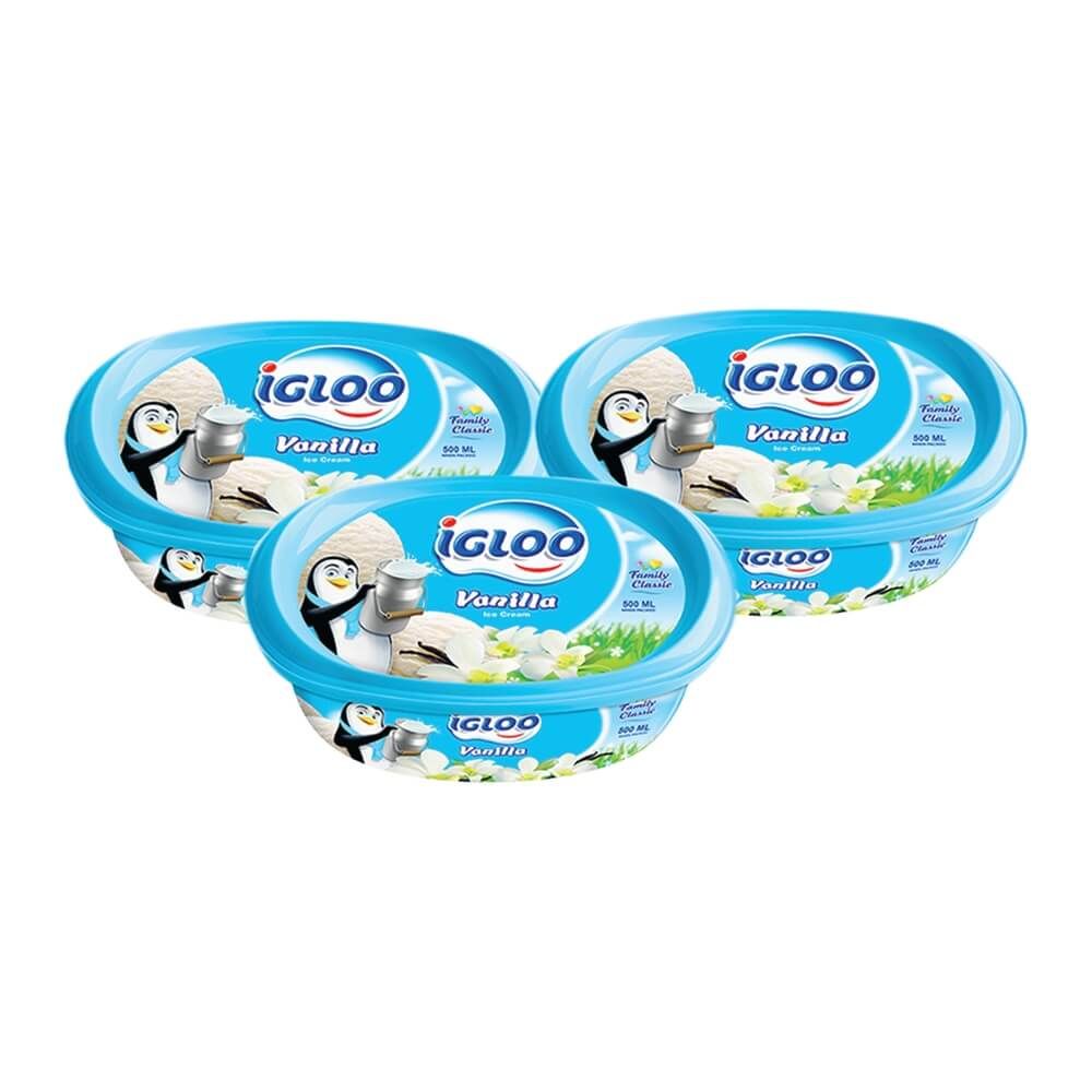 IGLOO ICECREAM ASSTD 3X500ML PROMO