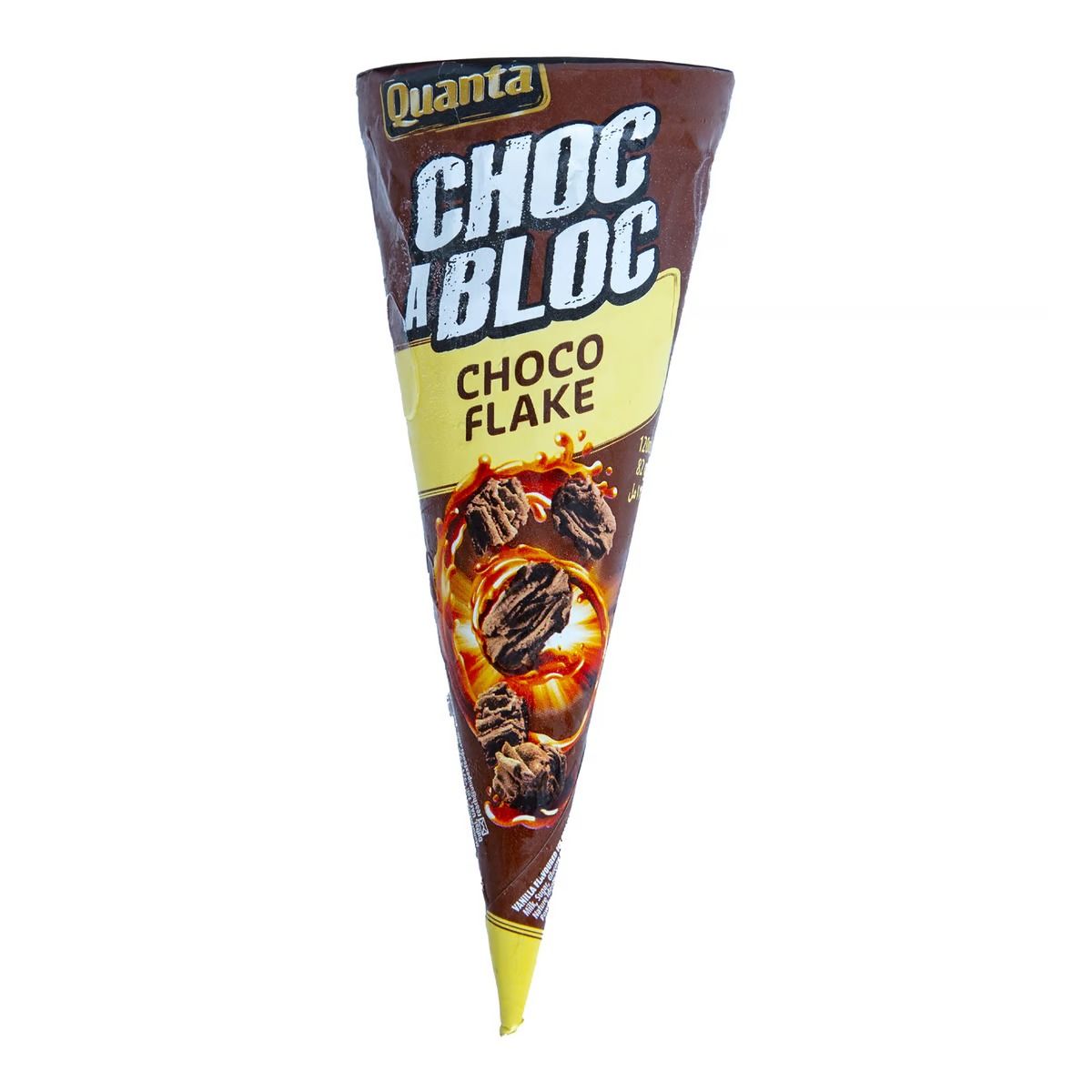 Quanta Cone Choco Flake Ice Cream, 120ml