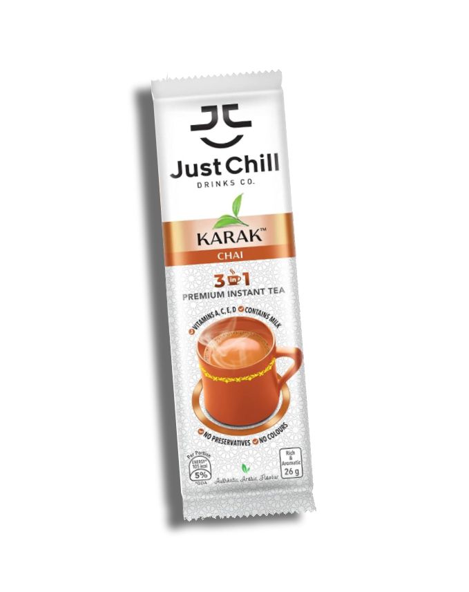 Just Chill Drink Karak Chai Tea Sachet, 26g
