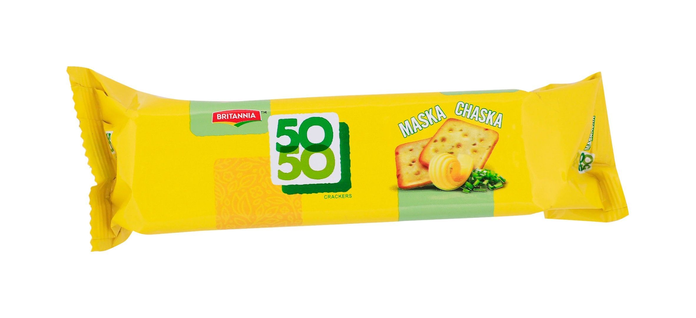Britannia 50-50 Maska Chaska Crackers, 71g