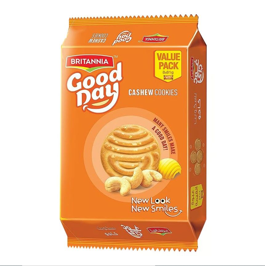 Britannia Good Day Cashew, 8x72g