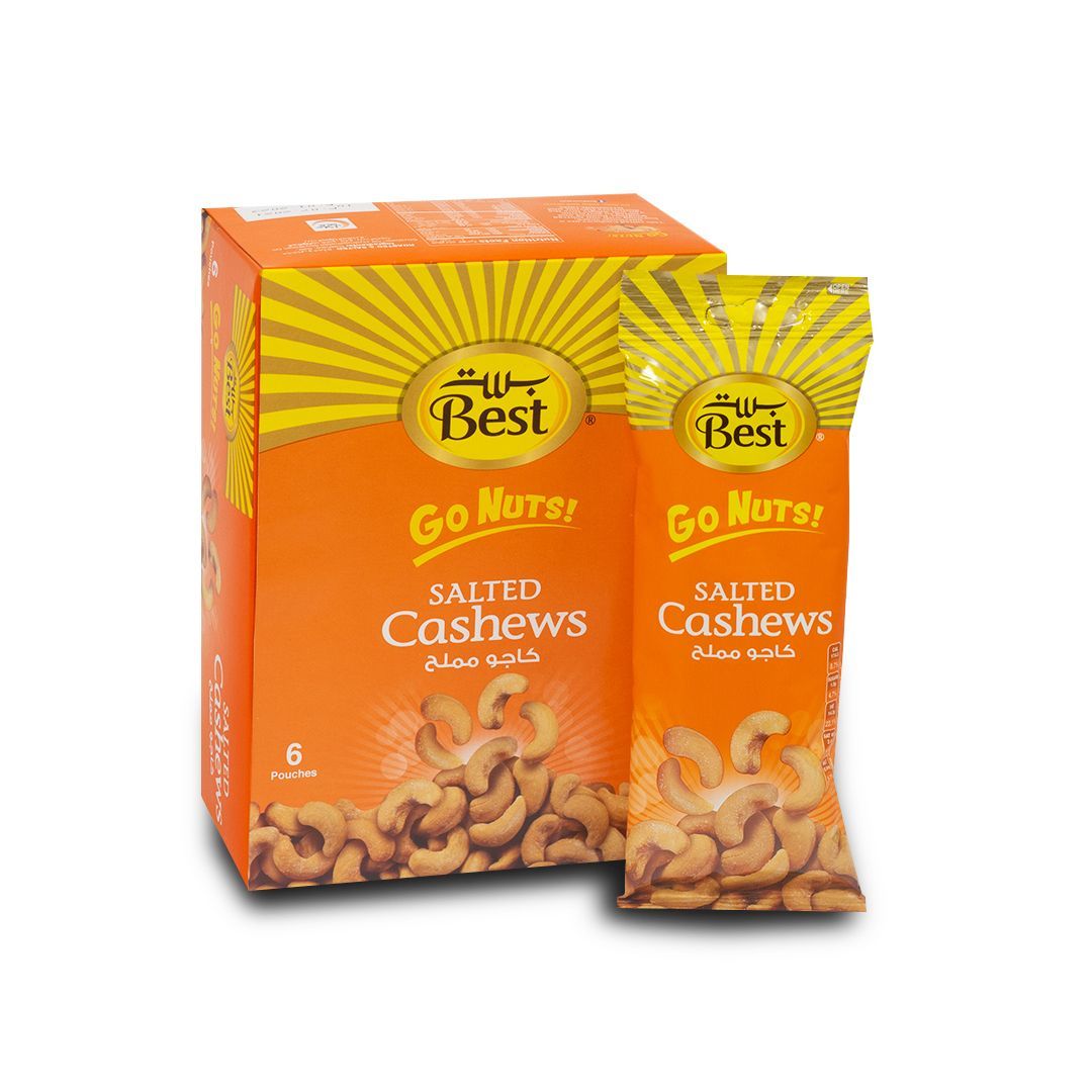 Best Salted Cashews Pouch, 6x50g