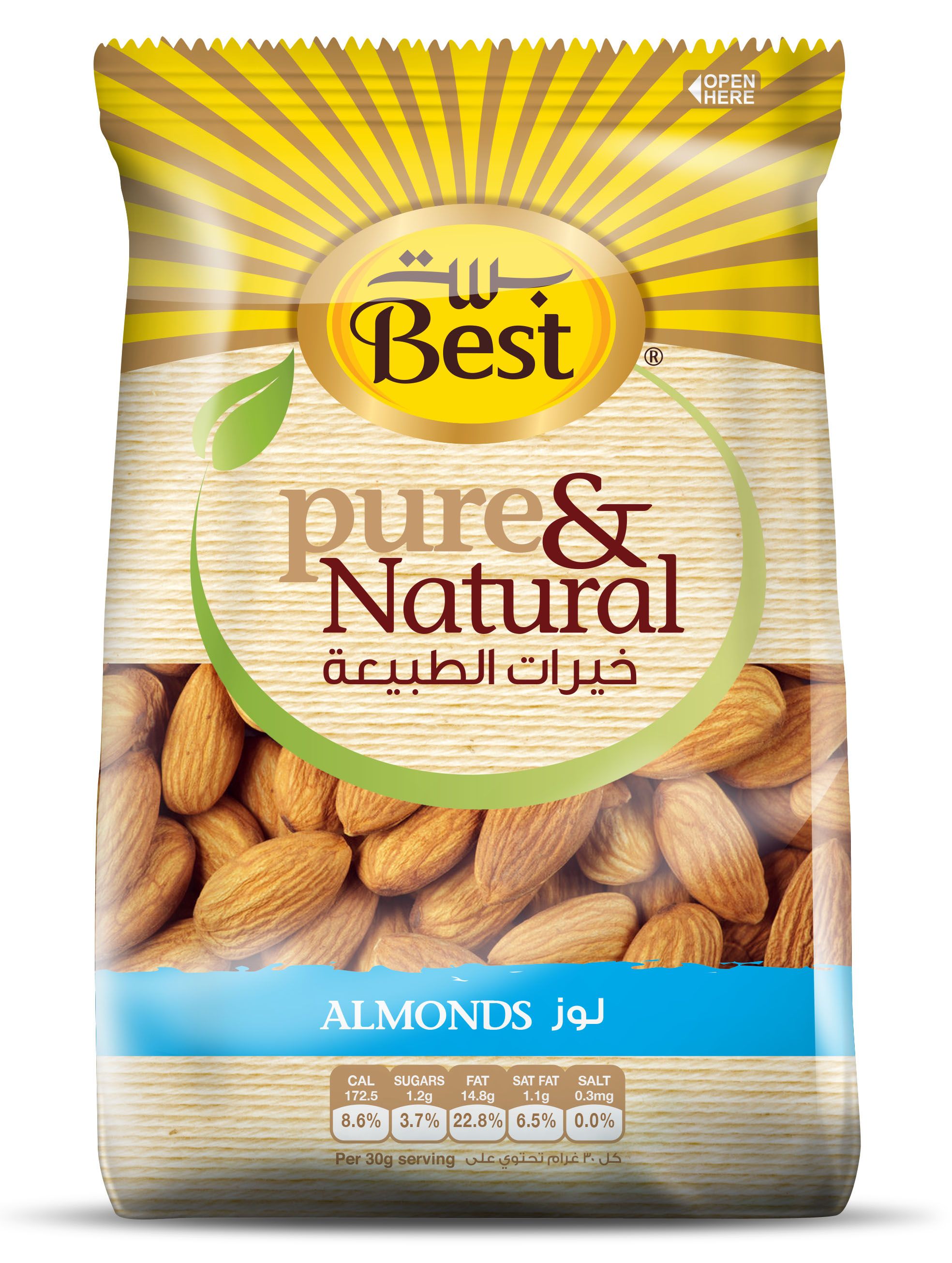 Best Pure & Natural Almond Bag 325g
