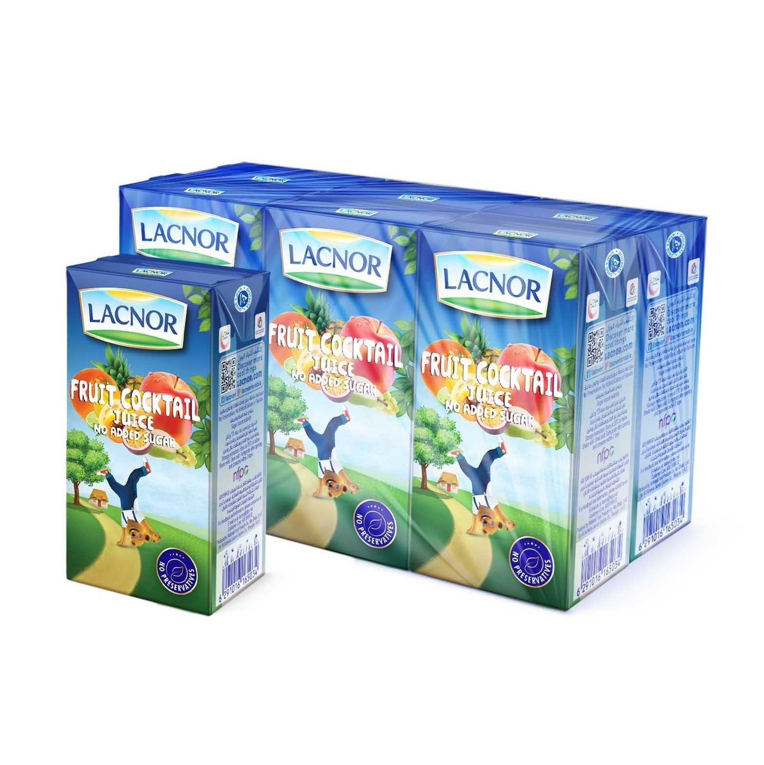 Lacnor Essentials Fruit Cocktail Nectar 125 ml x 6 Pcs