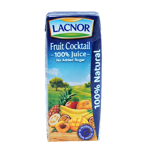 Lacnor 100% Fruit Cocktail Juice No Added Sugar, 180ml